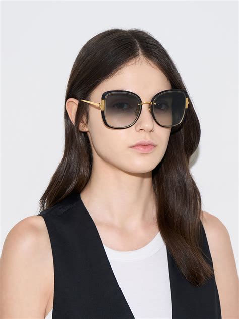 Butterfly Sunglasses Acetate Black 